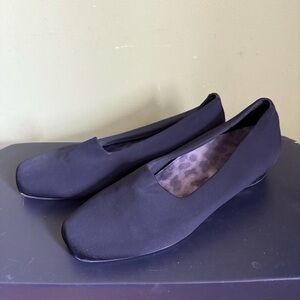 Black Fabric Flats